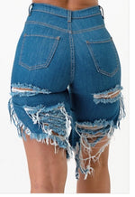 Load image into Gallery viewer, Distressed Shorts

